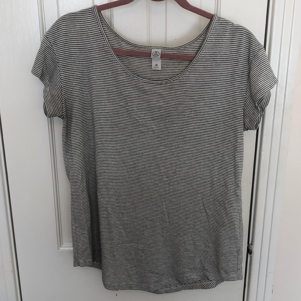 Alternative | Black & White Striped Shirt